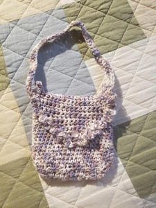 New Handmade Crochet Girls Purse - Picture 1 of 3