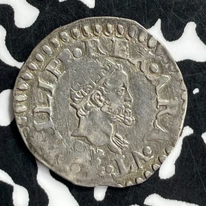 (1554-1598) Italy Naples Philip II 1/2 Carlino Lot#JM9742 Silver! Nice! - Picture 1 of 2