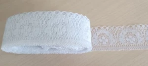 Spitzenborte Weiß Vintage Meterware Spitze Nähen Deko Preis gilt pro Meter  - Bild 1 von 3