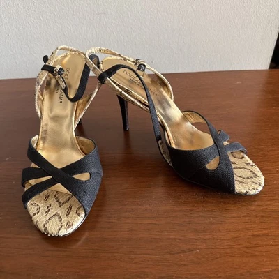 DOLCE & GABBANA Italian Sexy Ladies Shoes Heels Sandals SZ 38 US SZ 7 1/2 - Image 1 of 2