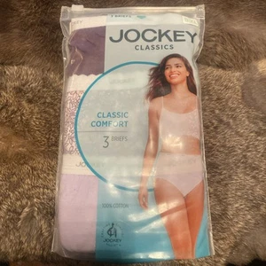 3 Pair Women's Jockey Classic Comfort Briefs - Size 8 (XL) -New in Pkg. - Picture 1 of 6
