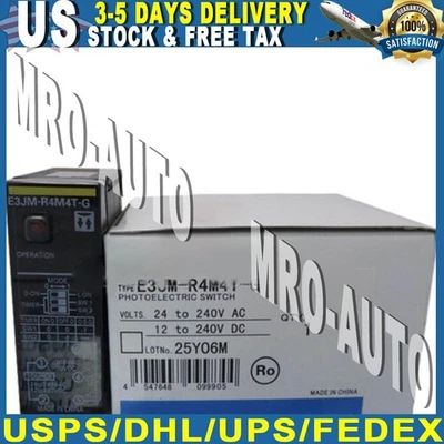 New For Omron E3JM-R4M4T-G Photoelectric Switch Sensor E3JMR4M4TG - Image 1 of 4