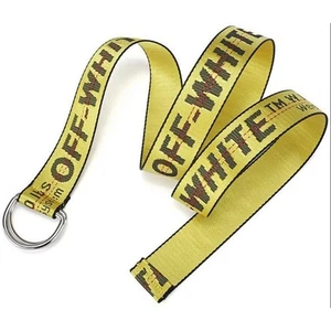 Off-White Industrial D Ring Belt 4ft long (48inches) Yellow - Picture 1 of 1