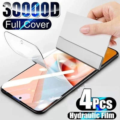 4 PACK For Samsung S23 S22 S21 S20 Plus Ultra 5G Film Hydrogel Screen Protector - Image 1 of 4
