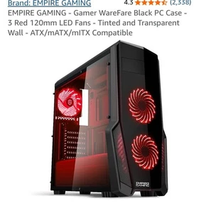 EMPIRE GAMING - Gamer WareFare Black (PC Case Only) - Picture 1 of 4