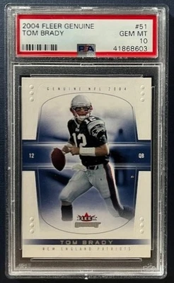 Fleer Genuine #51 Tom Brady 2004 PSA 10 🏈🐐💥 Foto 1 de 2