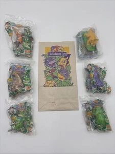 Land Before Time Burger King Kids Club Complete Set of 6 Vintage 1997 New Sealed - Picture 1 of 8