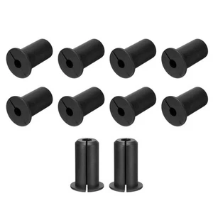 10Pcs Wall Grommets for Cables 3/4 Inch with 7mm Hole, Silicone Black - Afbeelding 1 van 6
