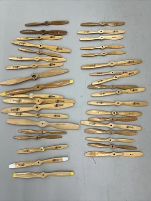 Large Lot Wood Props Propellers For RC Model airplanes engine - Image 1 of 4