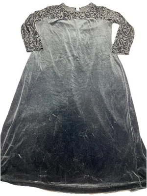 Vestido maxi Diane von Furstenberg manga longa veludo tamanho XL gótico caprichoso - Imagem 1 de 4