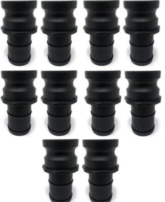 (10 Pack) 2" Poly Type E |  Male Camlock Adapter x Hose Shank Polypropylene - Image 1 of 4
