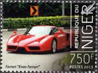 FERRARI "Enzo Ferrari" Type F140 Sports Car Stamp (2013 Niger)