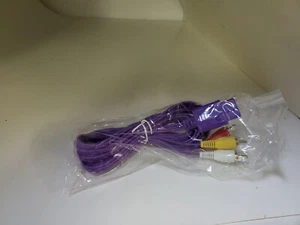 NEW High Quality AV Audio Video Cable Cord For Nintendo 64 N64 Indigo 10 FT Feet - Picture 1 of 3