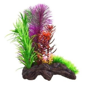 RA UNDERWATER TREASURES Ceramic Driftwood with Plant - C - Picture 1 of 1