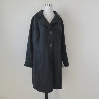 Abrigo largo forrado con botones gris para casa de muñecas 2X abrigo largo nuevo sin etiquetas Foto 1 de 4