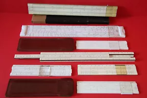 Vintage Slide Rules Lot 7pcs Castell Aristo Nestler in good condition - Bild 1 von 8