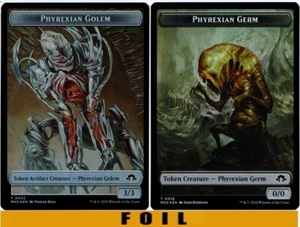 1x - PHYREXIAN GOLEM \\ PHYREXIAN GERM Token (#32/16) - FOIL - Modern Horizons 3 - Picture 1 of 1