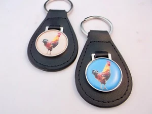 GAMECOCK GAME COCK FOWL KEY FOB KEYFOB KEYRING BADGE NOVELTY GIFT - Picture 1 of 6