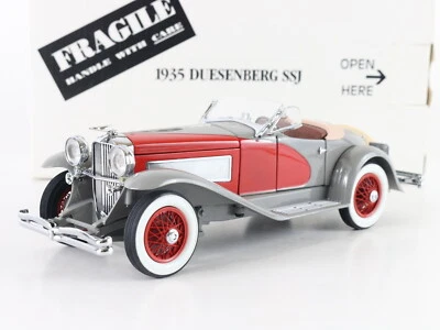 1935 Duesenberg SSJ Gray & Red Danbury Mint 1:24 Model Car - Image 1 of 4