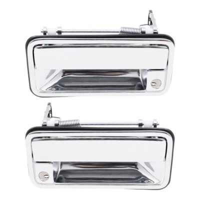 Chevrolet GMC Pickup Truck SUV Set Outside Front Chrome Specialty Door Handles - Image 1 of 4