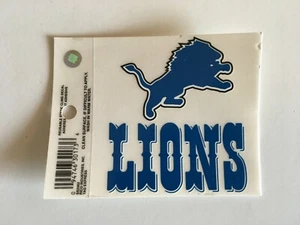 NFL Detroit Lions Logo Rico Tag Static Cling Decal- Quantity 2 - Picture 1 of 1