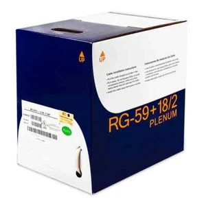 500Ft RG59 w/2x18AWG Power White CMP - Picture 1 of 1