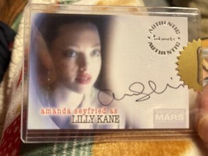 Inkworks Veronica Mars A6 Amanda Seyfried as Lilly Kane Season 1 Auto Autograph