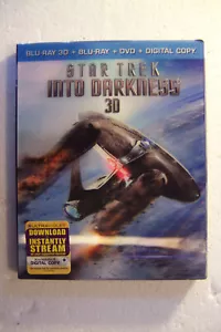 Star Trek Into Darkness-Blu-ray 3D & 2D/DVD/Code/Linticular Slipcover-3 Disc Set - Picture 1 of 1