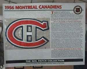1956 MONTREAL CANADIENS Willabee Ward NHL Throwback Hockey Team Logo Patch Card - Picture 1 of 4