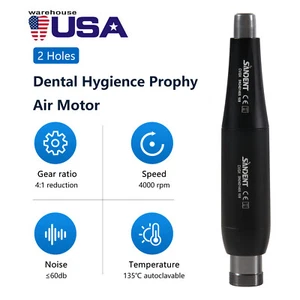 Dental Hygiene Prophy Handpiece Air Motor 2 Holes With 4:1 Nose cone - Picture 1 of 24