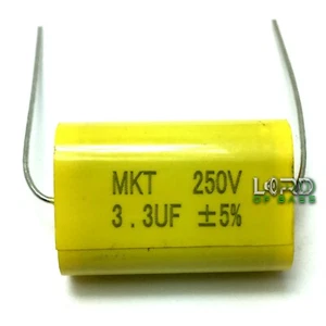 2 un.3uF 250V condensador de película de poliéster metalizado 5% tweeter de audio cruzado - Imagen 1 de 6