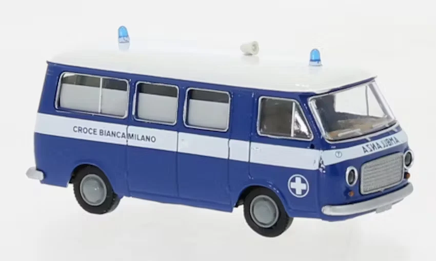 Brekina 34418 Fiat 238 Bus, Croce Bianca Milano, 1966 Scala H0 1:87 - Immagine 1 di 1