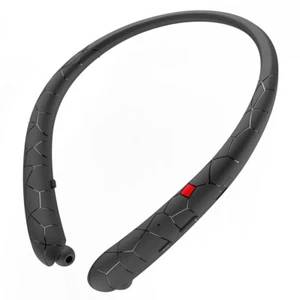 Sweatproof Bluetooth 5.0 Neckband Headset Earbuds Wireless Retractable Headphone - Picture 1 of 11