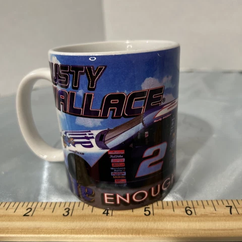 Nascar Rusty Wallace #2 Coffee Cup Mug Miller Lite Licensed By Penske Racing Cover