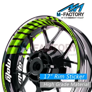 Racing 17 Inch Wheel Blue Rim Stickers AA02 For Honda CB500F 19-21 19 20 21 - Picture 1 of 16