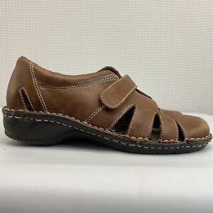 eurostep shoes Size 7 Comfort Sandals Brown Leather Straps