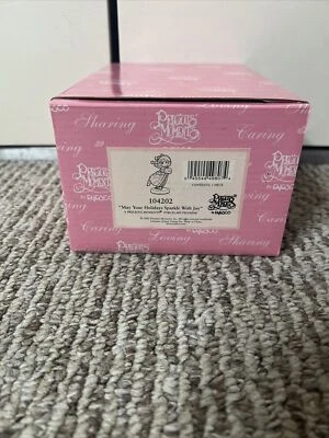 Precious Moments May Your Holidays Sparkle With Joy 104202 Year 2002 Ice Skating - Image 1 of 4