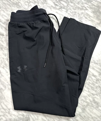 Under Armour Men's Large UA Elite Straight Leg Pants joggers Black 1372614 001 - Image 1 of 4
