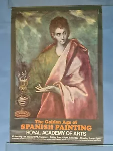 Póster de Pintura Española 1976 Real Academia de las Artes Edad de Oro - Imagen 1 de 6