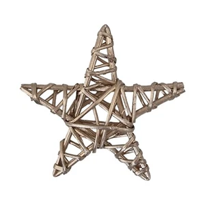 4Stück⭐ Basteln Stern Rattan Stern Deko Hänger Weihnachtsstern Sternhänger 8-9cm - Bild 1 von 3