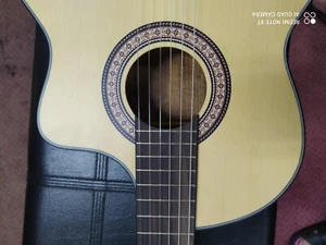 Berkeley Thin Body Flamenco Acoustic Cutaway Guitar 5Band EQ/Tuner - Picture 1 of 12