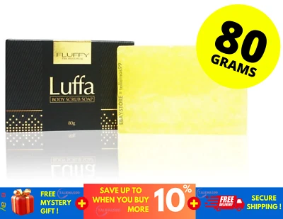 Neu 80g Fluffy Luffa Körperpeeling Seife entfernt Schmutz abgestorbene Hautzellen - Bild 1 von 4