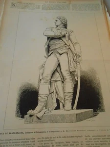 Grande Gravure 1885 - Statue de Beaurepaire - Imagen 1 de 1