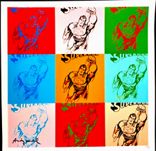 Andy Warhol- Lithographie -  Superman - 50x50cm -  Auflage Nr. 170/500 CMOA