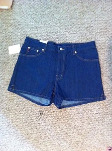 Pantalones cortos de mezclilla GUESS azules vintage de los años 90 para mujer talla 32 hechos en EE. UU. - ¡NUEVOS CON ETIQUETAS!! - Imagen 1 de 4