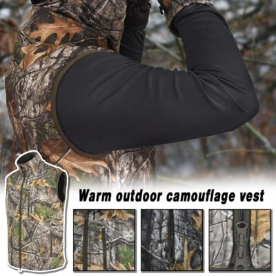 Warm Hunting Vest Zipper Anti-Static Wear-Resistant Windproof Waterproof Vest - Image 1 of 4
