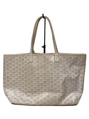 Bolso de Mano GOYARD Saint Louis PM Cuero Blanco Patrón Total Usado Foto 1 de 4