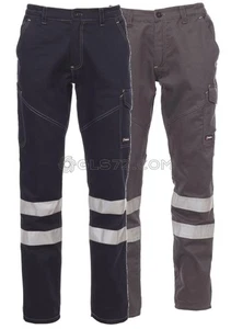 PANTALONI INVERNALI LAVORO UNISEX BANDE RIFLETTENTI PAYPER WORKER WINTER REFLEX - Picture 1 of 3