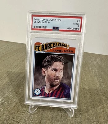 2019 Topps UCL Living Set /3512 Lionel Messi #1 PSA 9 MINT - Image 1 of 2