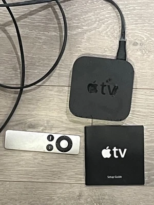 Apple TV (2nd Generation) Media Streaming Player A1378 w/ Power Cord + Remote - Image 1 of 3